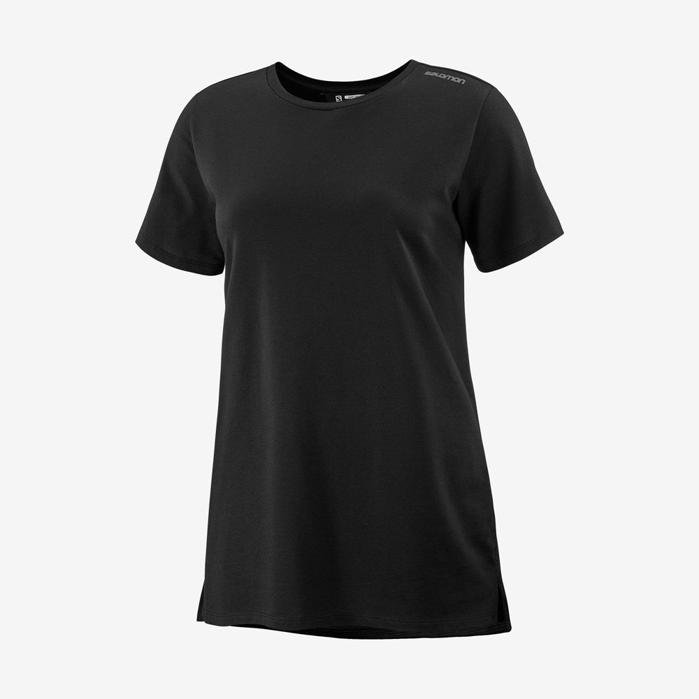 Salomon T-Shirts Dame Sort - OUTLIFE LAYERING W (XDIHS-3065)